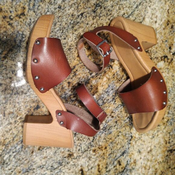 Dunes Sunny Leather Sandal Memory Foam Insole & LiteSole Women's Sz 7.5 - Picture 4 of 12